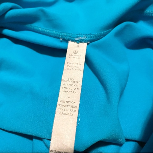 Lululemon High Rise Full Length Leggings Teal Blue Size 4 - Picture 8 of 16